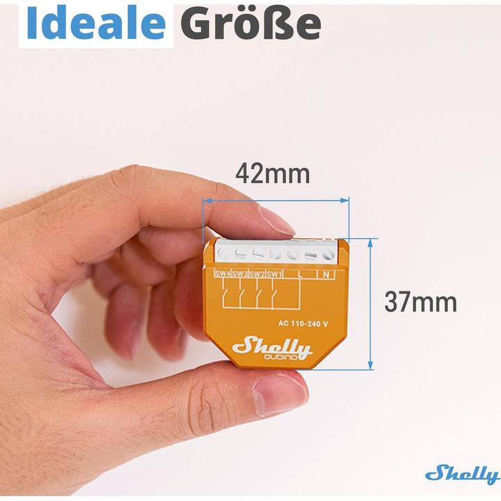 Actual product image Shelly Qubino Wave i4 (Switch actuator)