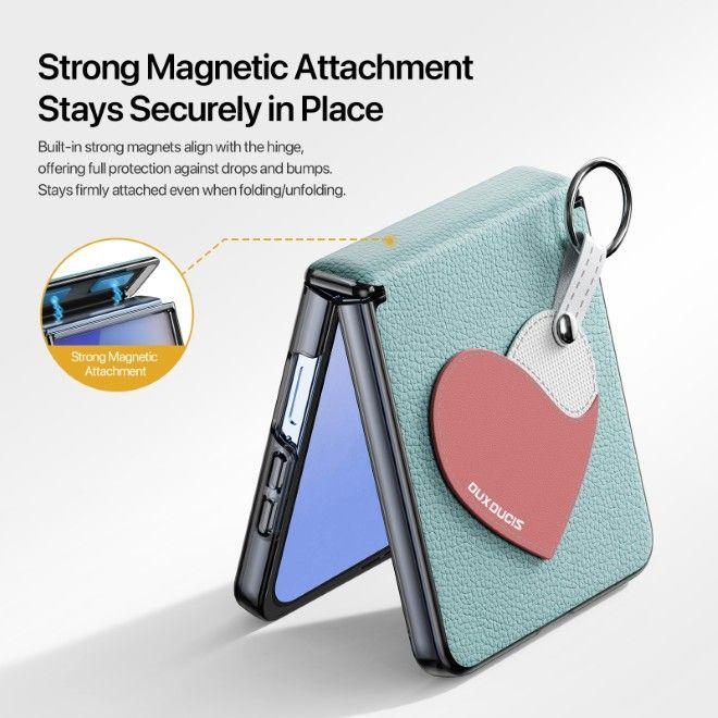 Produktbild Dux Ducis Luvy Series Leder Hardcase Hülle (Samsung Galaxy Z Flip7)