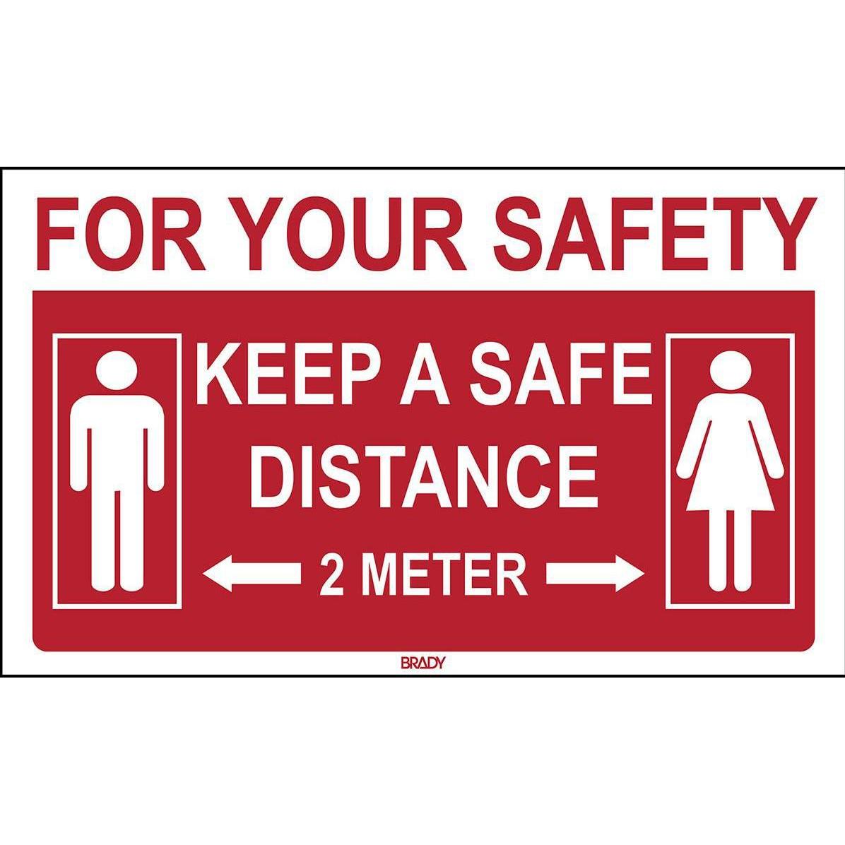Brady, Sicherheitskennzeichnung, Floor Safety Sign - WARNING