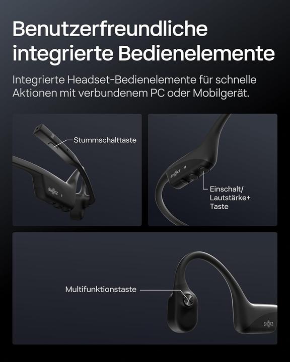 Immagine prodotto Shokz OpenComm2 UC Knochenschall-Headset (Senza fili)