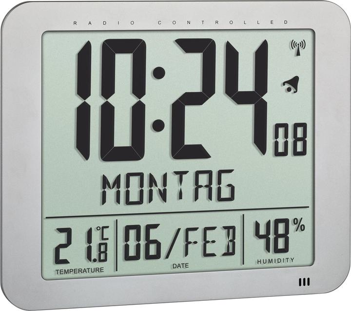 TFA Horloge murale radio