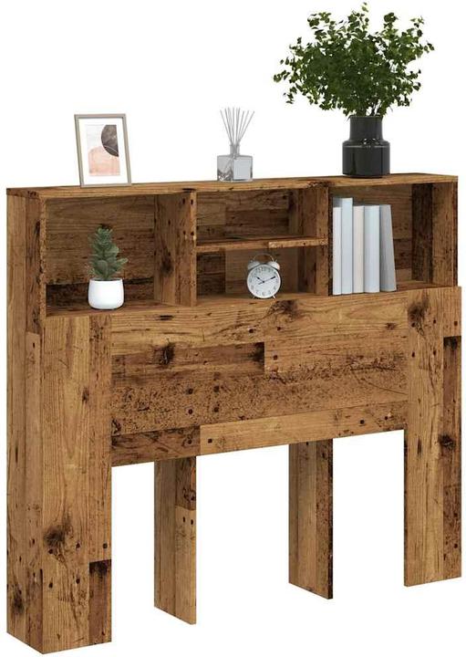 Produktbild vidaXL Bett-Kopfteil mit Ablagen -Optik (120 x 19 x 103.5 cm)