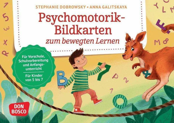 Immagine prodotto Psychomotorik-Bildkarten zum bewegten Lernen (Tedesco, Stephanie Dobrowsky, 2024)