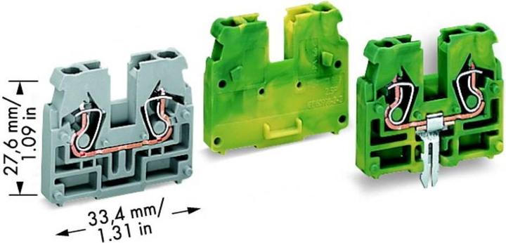Produktbild Wago Reihenklemme grau 2.5mm²