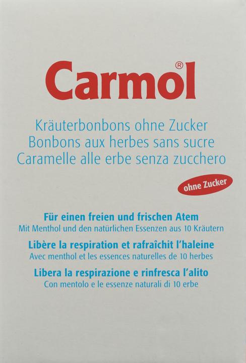 Produktbild Carmol Kräuterbonbons ohne Zucker (12 Stk., 75 g)