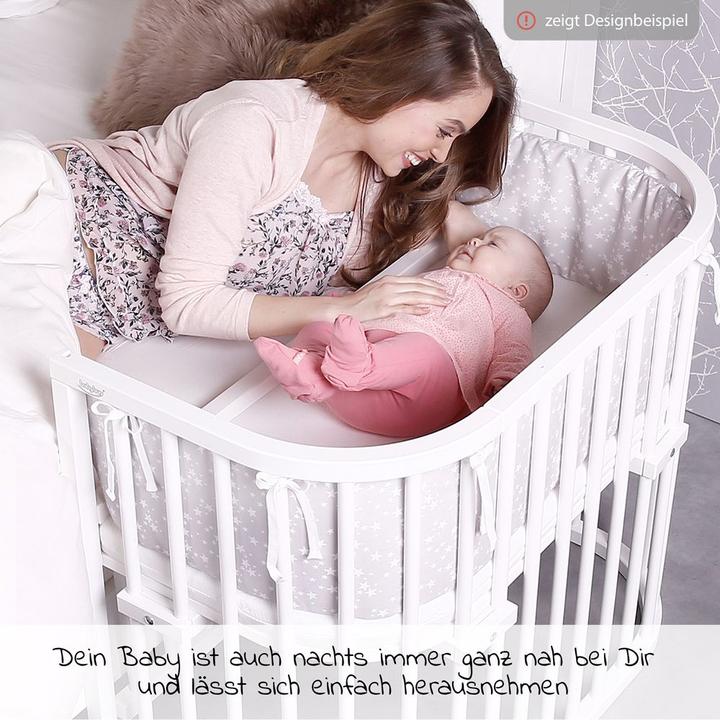 Actual product image Babybay Co-sleeper Maxi Comfort Plus - White lacquered