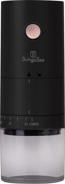 Produktbild BerlingerHaus Professionelle Kaffeemühle elektrisch mit Akku, Keramikmahlwerk & 38 präzise Mahlgrade