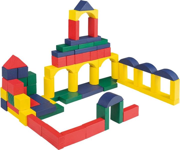 Produktbild Idena Holzbausteine im Eimer 100er FSC100%