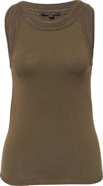 Produktbild Comma Strickpullunder Weiches Strick-Top mit Ajourmuster (36)