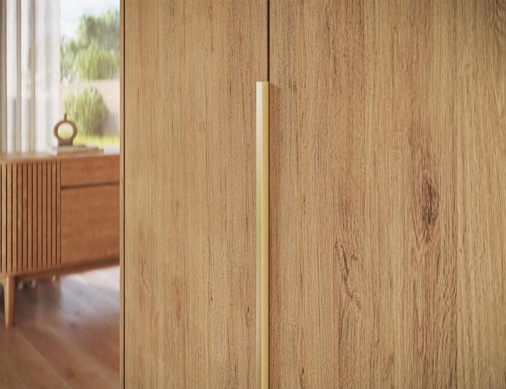 Produktbild ADRK Furniture Bregma III Drehtürenschrank mit Aufsatz (148 x 58 x 250 cm)