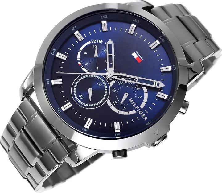 Produktbild Tommy Hilfiger Hilfiger - 1791796 Horloge - Mannen - Grijs- RVS - Ø 46 mm (46 mm)