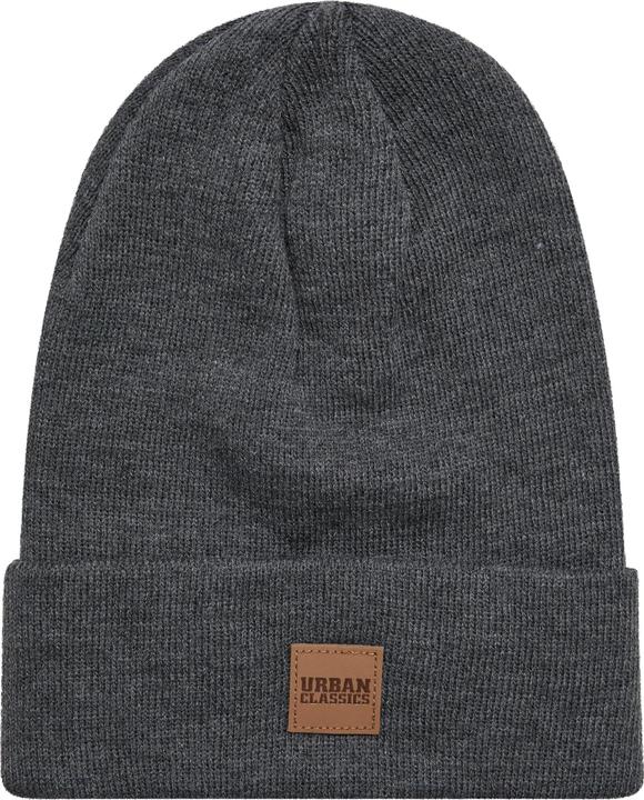 Actual product image Urban Classics Leatherpatch Long Beanie (One size)