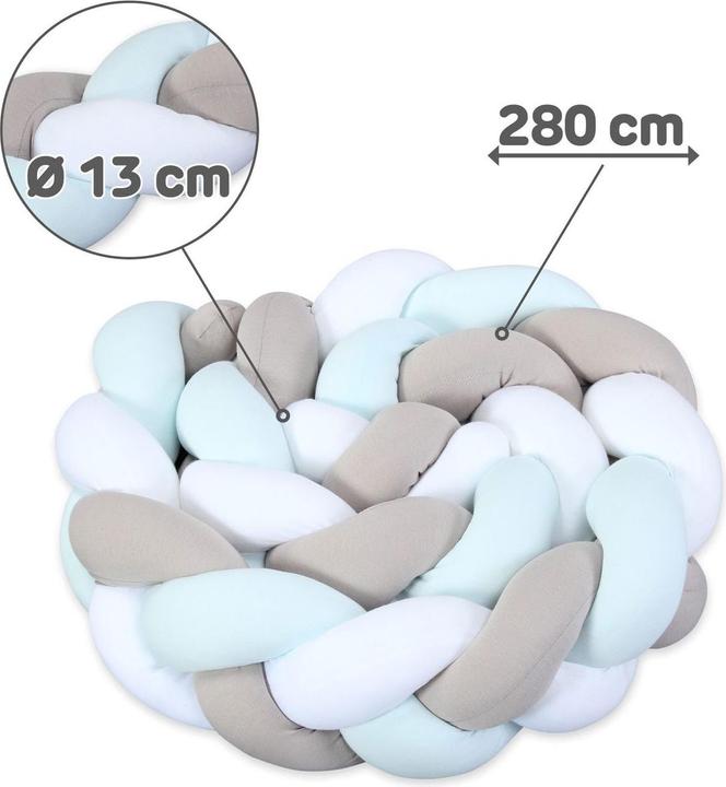 Actual product image Tobi Nestchenschlange geflochten weiss/beige/aqua 280