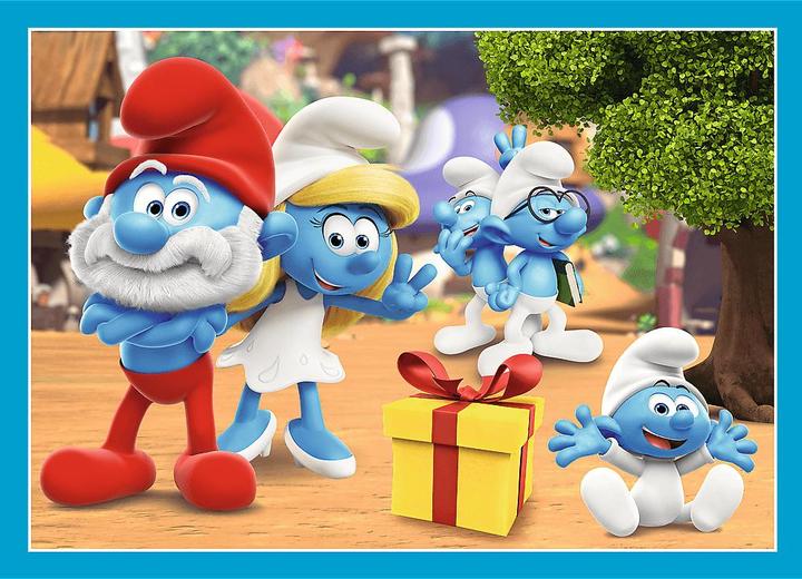 Actual product image Trefl 4 in 1 Puzzle - Smurfs (70 pieces)