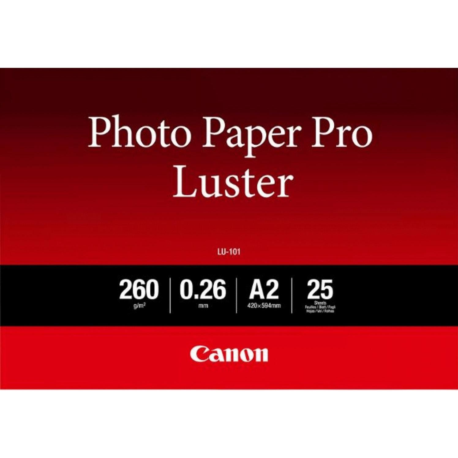 Thumbnail - Canon LU-101 Pro Luster (260 g/m², A2, 25 x), Fotopapier, Weiss