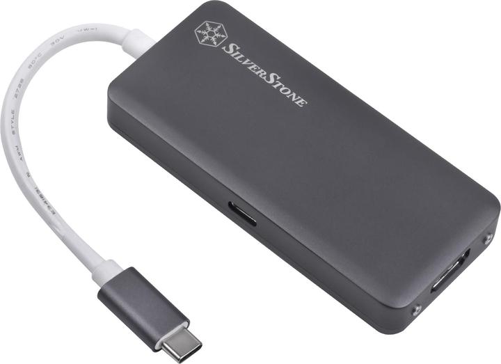 Silverstone Sst-EP14C - Adapter USB 3.1 Type-C Gen1 to HDMI (resolution up to 4096 x 2160 @ 30Hz) (USB-C, 5 ports)