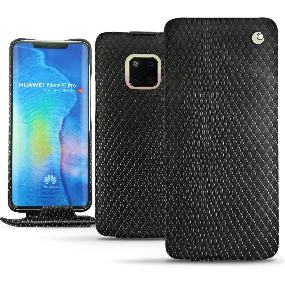 Noreve Lederschutzhülle vertikal (Huawei Mate 20 Pro), Smartphone Hülle, Schwarz