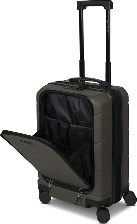 Actual product image Police 4 Rollen Kabinentrolley 55 cm Laptopfach mit Dehnfalte (42 l)