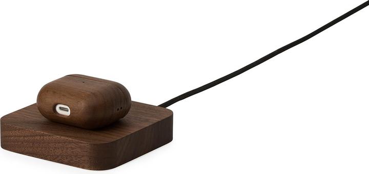 Produktbild Oakywood Charging Pad (OakyBlocks) Kabelloses Schreibtisch-Ladegerät aus Holz - Walnuss -