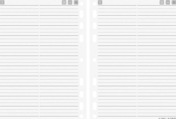 Image du produit Idé Adresses Timing 2 93x172mm 7066461.2 24 pièces (93 x 172 mm, Allemand)
