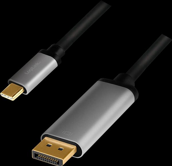 Produktbild LogiLink USB-/DisplayPort-Kabel (1.80 m, DisplayPort, 1.2)