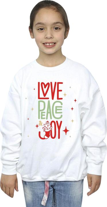 Produktbild Disney The Aristocats Marie Love Peace Joy Sweatshirt Mädchen (116)