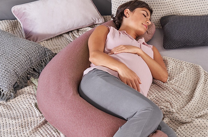 Actual product image Theraline Nursing pillow size 190 cm Orient blue (190 cm)