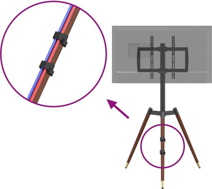 Actual product image vidaXL TV stand 37-65 inch screen Max VESA 400x400 mm 40 kg (40 kg, 37" - 65")