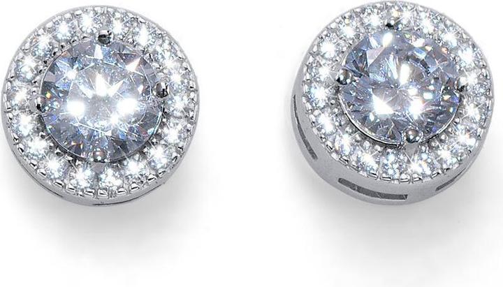 Crystalp Eleganti orecchini in argento con cristalli eterni 40528.S