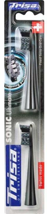 Immagine prodotto Trisa Ersatzbürstenset Sonic Ultimate Black 2 Stück (2x)