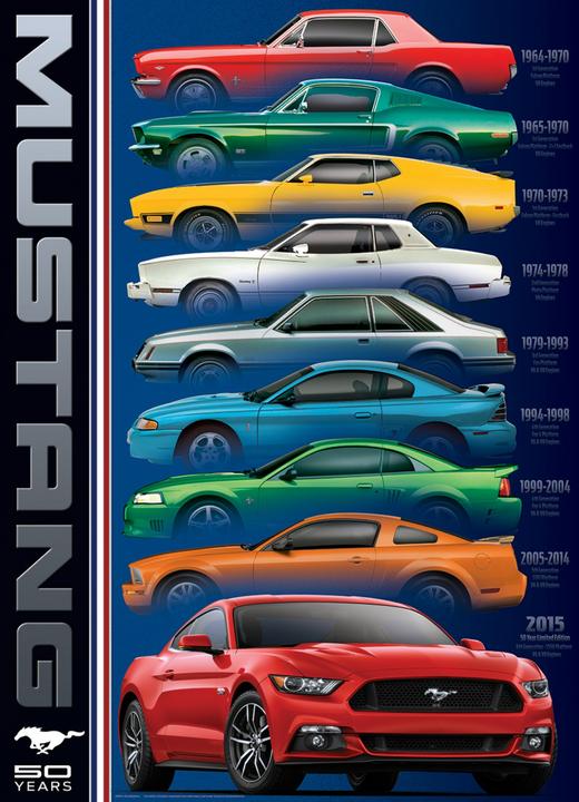 Immagine prodotto Eurographics 50 anni Ford Mustang (1000 pezzi)