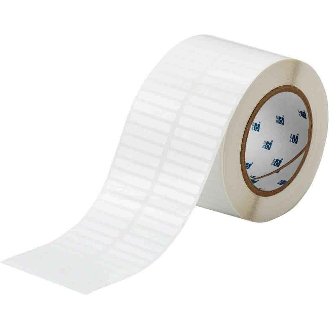 Brady, Etiketten, THT-4-423-10, Polyester, Weiss, 38.10 x 6.35 mm, permanent, 2-bahnig (10000 E.)