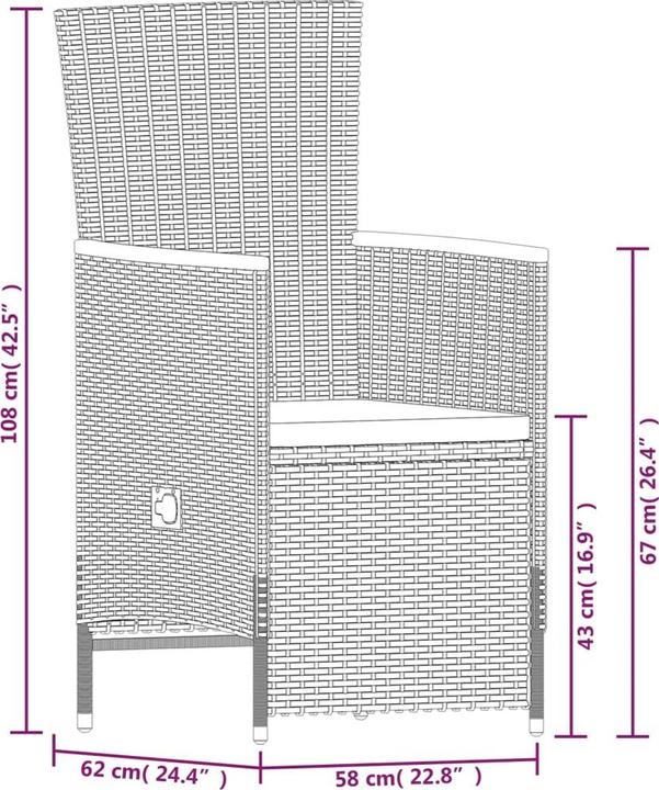 Produktbild vidaXL Garten Essgruppe