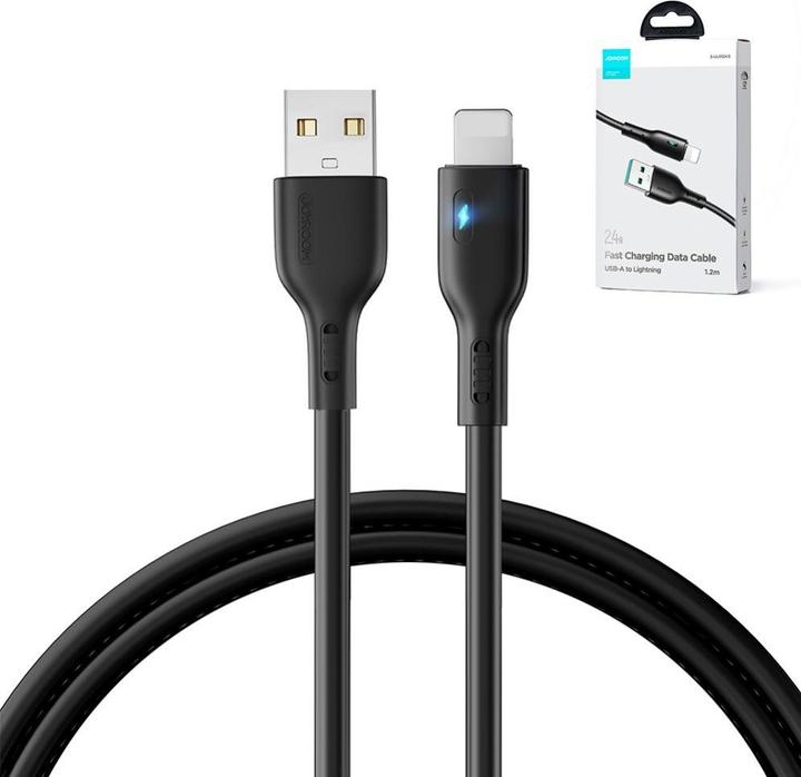 Produktbild Joyroom USB cable - Lightning 2.4A 1.2m S-UL012A13 - black (1.20 m, USB 2.0)