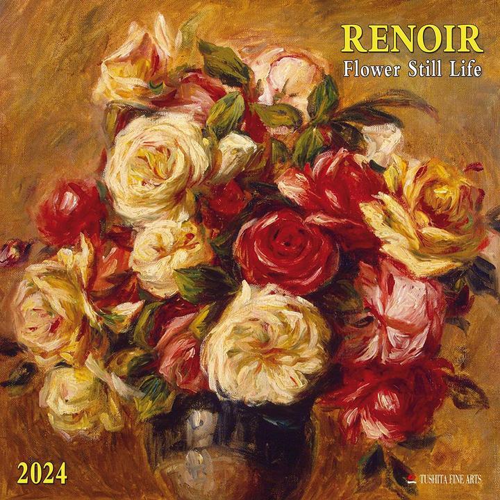 Actual product image Pierre-Auguste Renoir - Flowers still Life 2024 (30 x 30 cm, Hardcover, German, Spanish, French, Czech, Polish, Dutch, Italian, English)