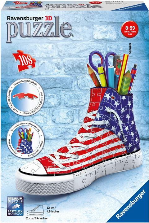 Ravensburger 3D Puzzle-Amerika Sneaker (108 Teile)