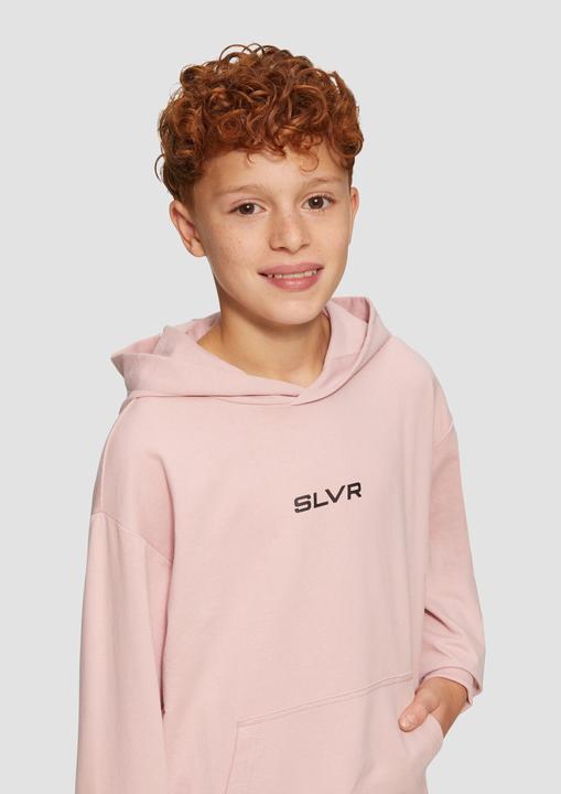 Image du produit S.Oliver Sweatshirt Unisex Kapuzen-Sweatshirt mit Känguru-Tasche und Frontprint (170, 176)