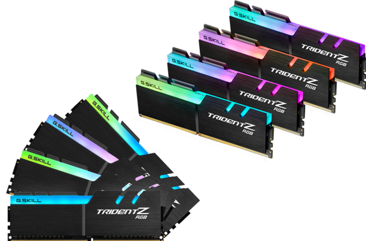 Produktbild G.Skill Trident Z RGB (8 x 8GB, 3200 MHz, DDR4-RAM, DIMM)