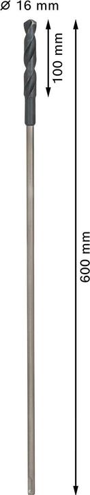 Actual product image Bosch Professional Zubehör PRO Wood HSS installation drill bit, 16 x 100 x 600 mm (16 mm)