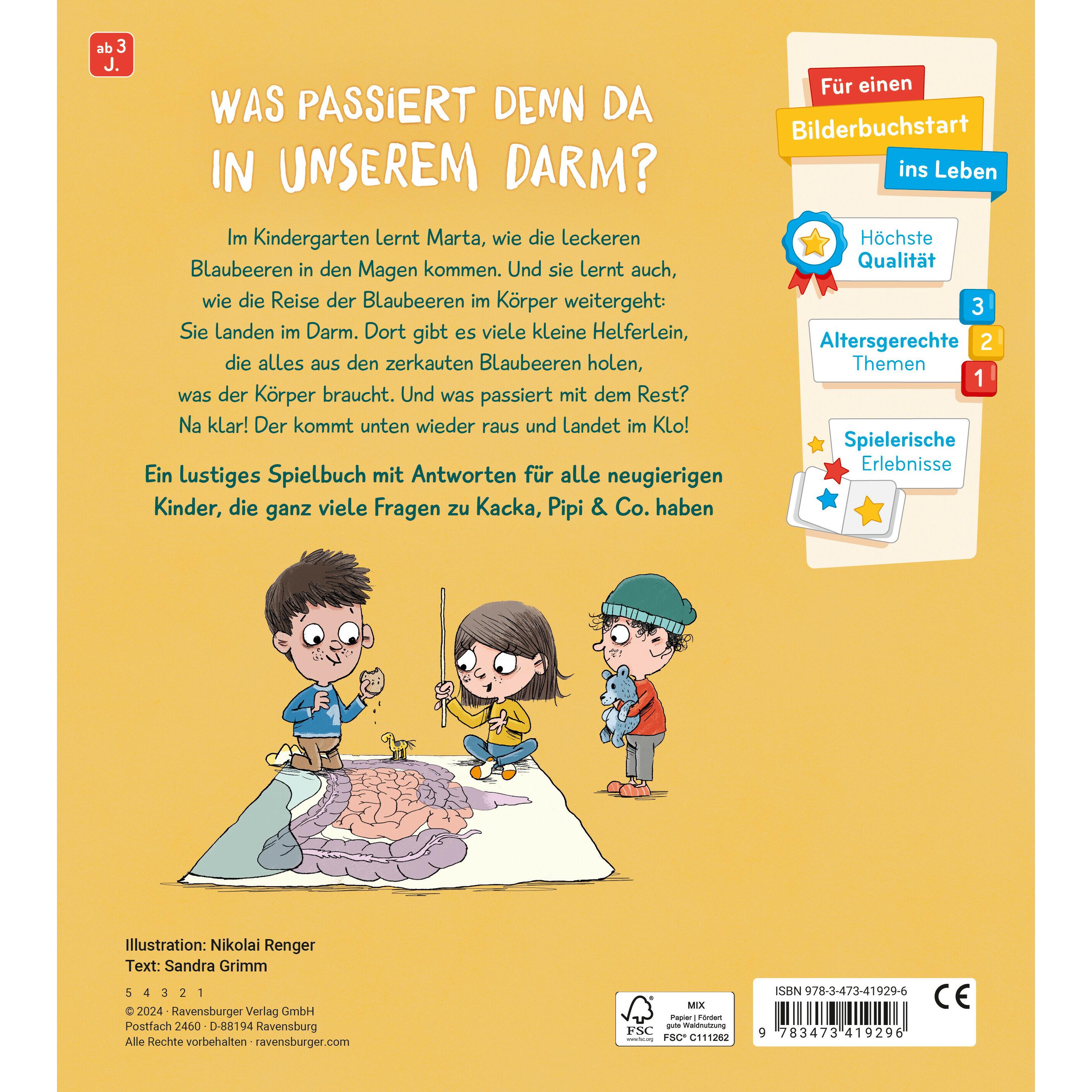 Thumbnail - Und was genau ist Kacka? Antworten für neugierige Kinder, Kinderbücher von Sandra Grimm, Nikolai Renger