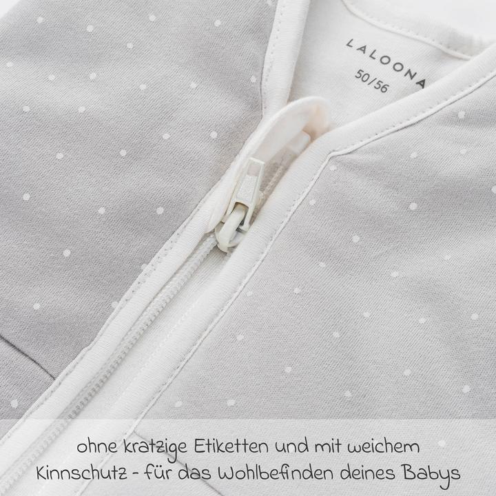 Produktbild La Loona LaLoona Schlafsäcke Schlafsack wattiert - Dots - Light Taupe (3-Jahreszeiten, Frühling, Herbst, Winter)