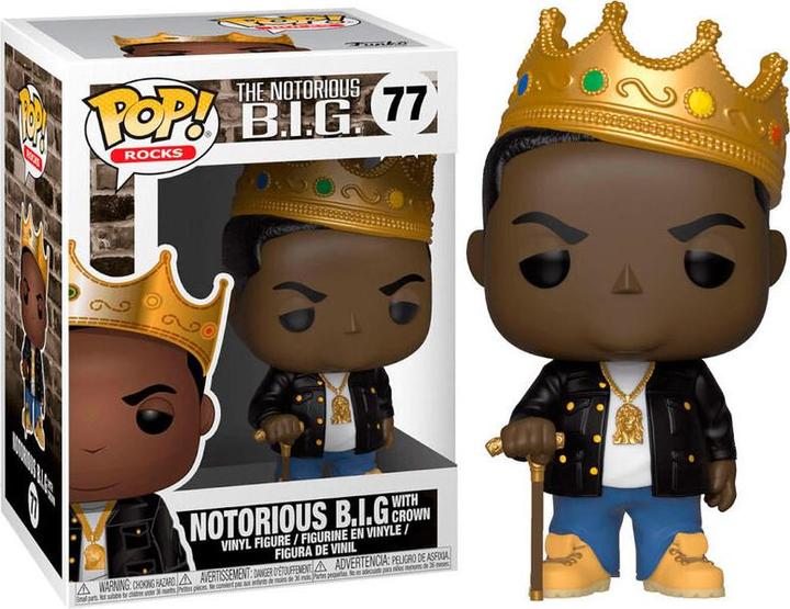 Actual product image Funko POP! Rocks - Notorious B.I.G.: Notorious B.I.G. with Crown