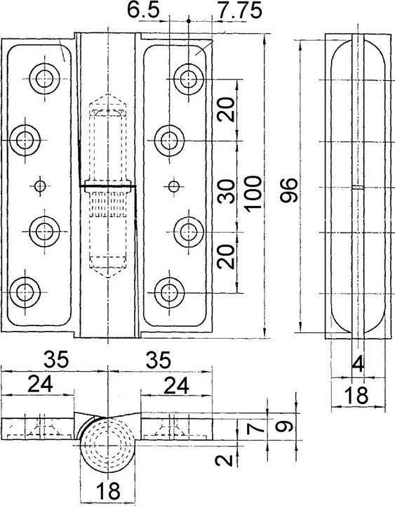 Produktbild OK-Line Paumellenbänder
