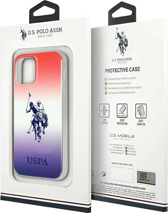 Actual product image U.S. Polo US Polo USHCP12SPCDGBR iPhone 12 mini 5.4 inch gradient collection (Apple iPhone 12 mini)