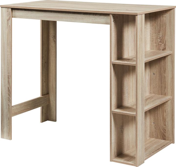 Produktbild En.Casa Bartisch Danderyd 120x60x106 cm mit 3 Ablagefächern Eicheoptik