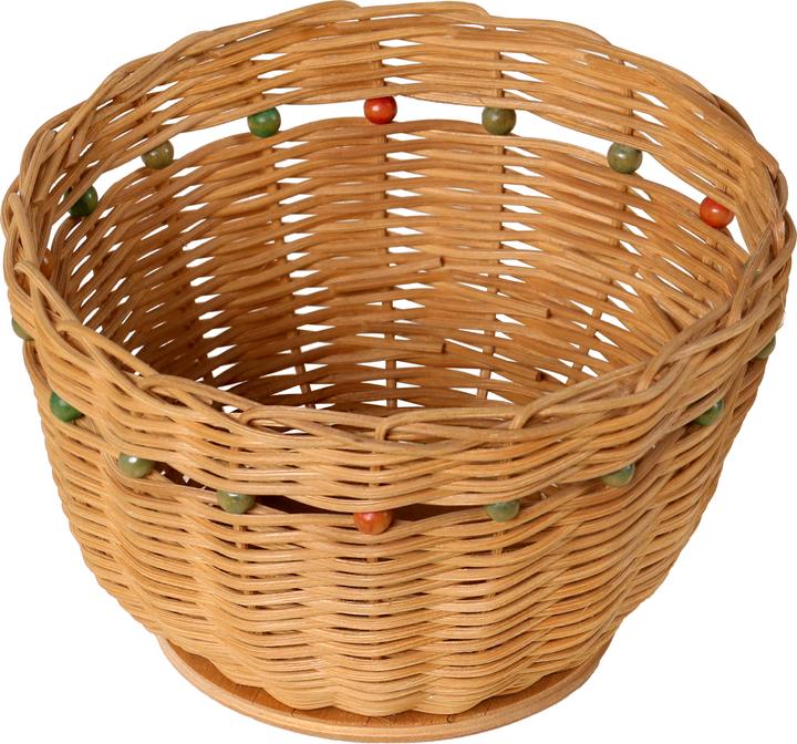 Actual product image VBS Craft kit "Basket with wooden beads", 16 x 10 x 7 cm