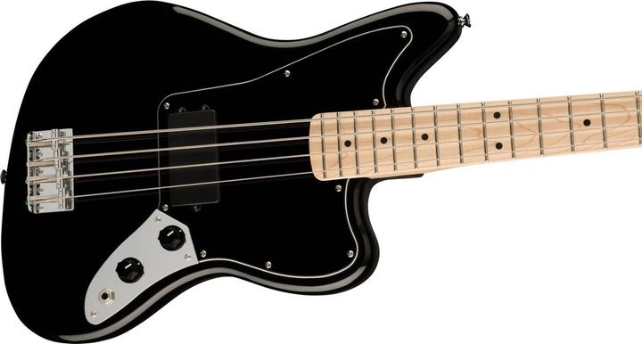 Actual product image Squier Affinity Series Jaguar Bass H Black MN electric bass guitar (Electric bass, Neck: maple wood, Fingerboard: maple wood, Body: poplar wood)