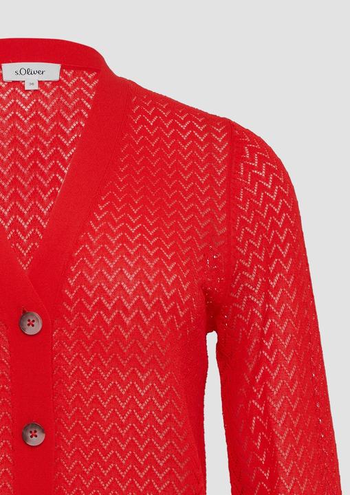 Produktbild S.Oliver Strickjacke Ajour-Strickjacke aus Viskosemix (36)