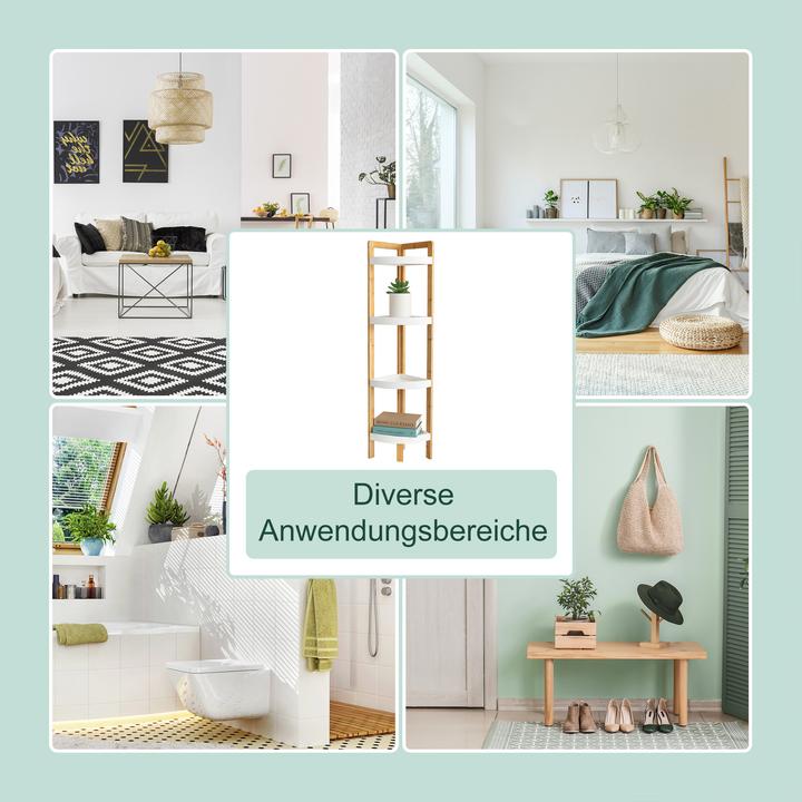 Produktbild Relaxdays Eckregal (23 x 23 x 105.50 cm)