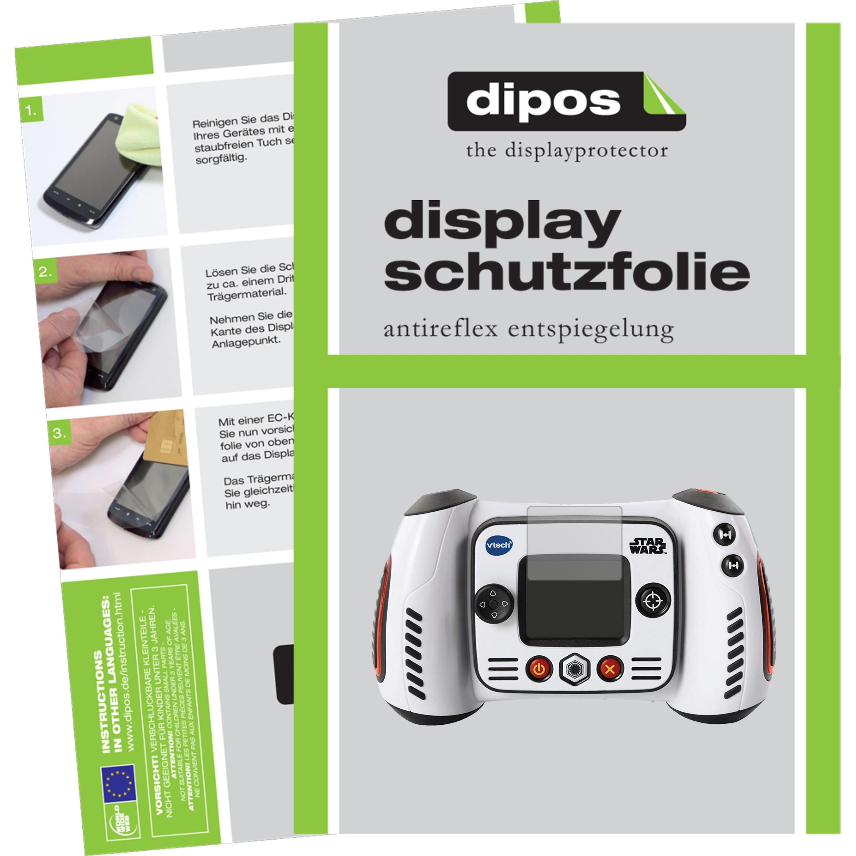 Dipos Displayschutzfolie Antireflex (Displayschutz, VTech Star Wars Strom-Trooper Kamera), Kameraschutz, Transparent